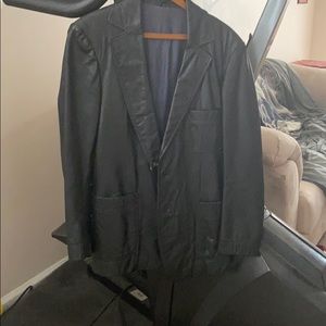 Men’s blazer leather jacket